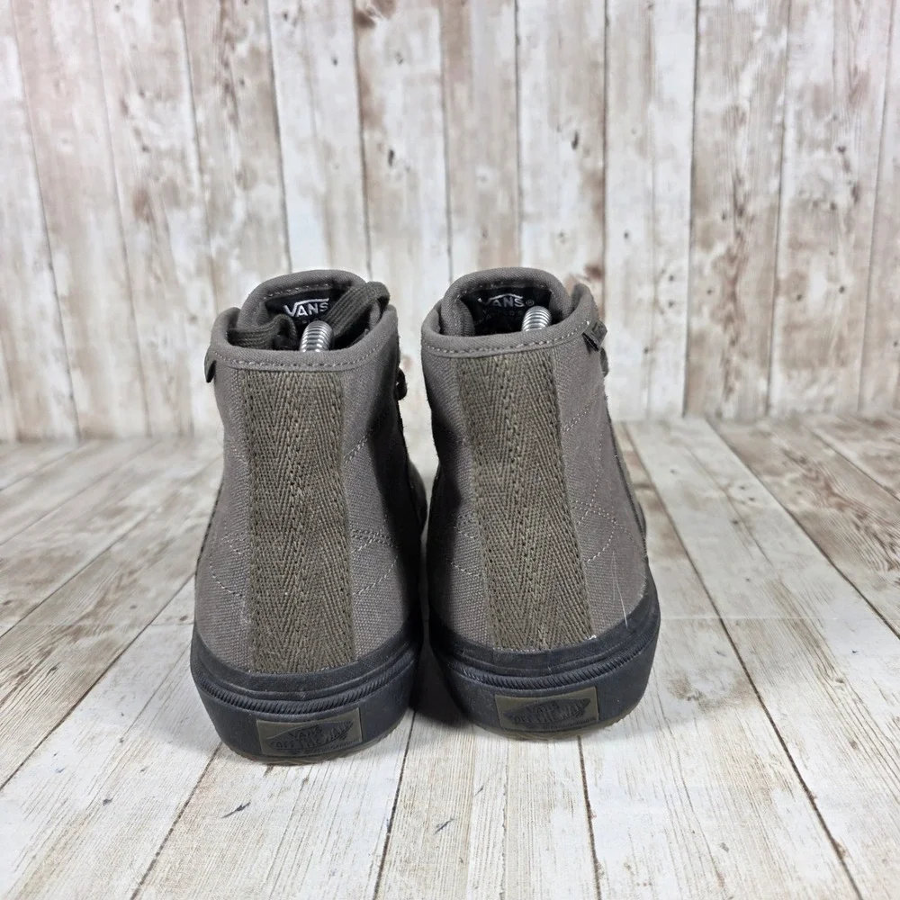 Vans Robert Crumb Skate High Top Sneakers Gray Canvas‎ Shoes Size Men's 5